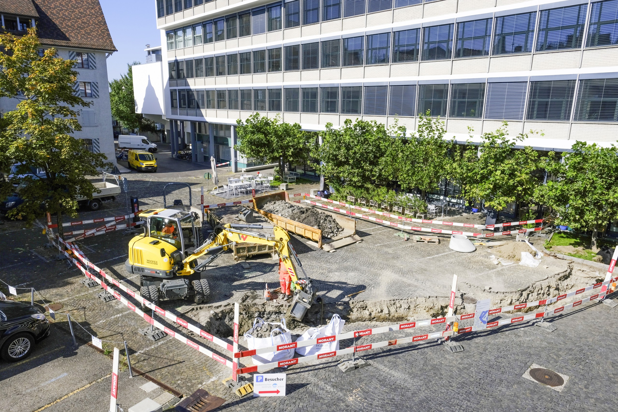 Anstelle von Autos könnten hier in Zukunft Marktstände stehen.