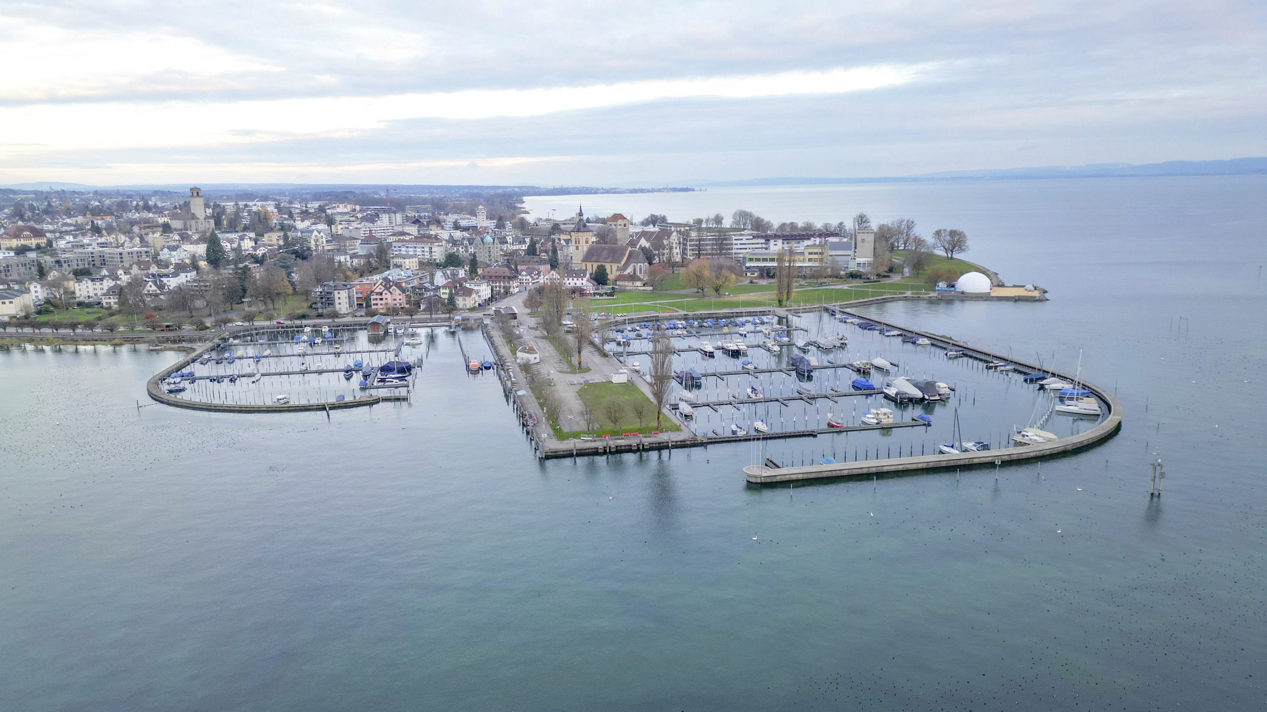 Wird auch im kommenden Sommer noch nicht ausgebaggert sein: der Arboner Hafen.
