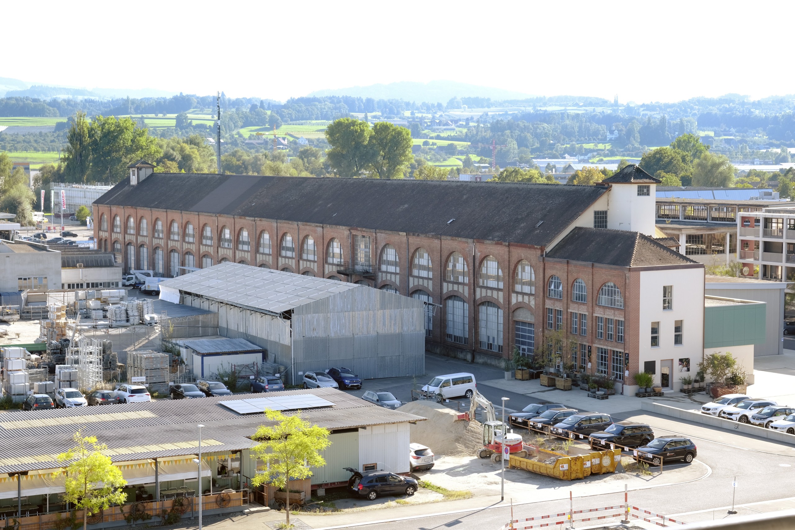 In der Webmaschinenhalle auf dem WerkZwei-Areal in Arbon kommt Ende 2024 die Kunstausstellung Heimspiel unter.