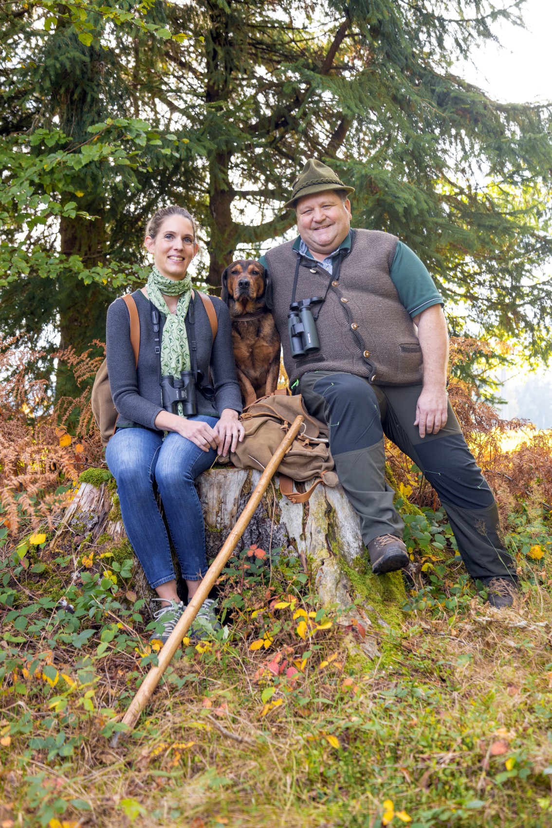 Renato Mariana verkauft nicht nur Wild, er erlegt es auch. Seine Partnerin Eliane Widin, mit der er auch das gemeinsame Geschäft führt, begleitet ihn bisweilen.