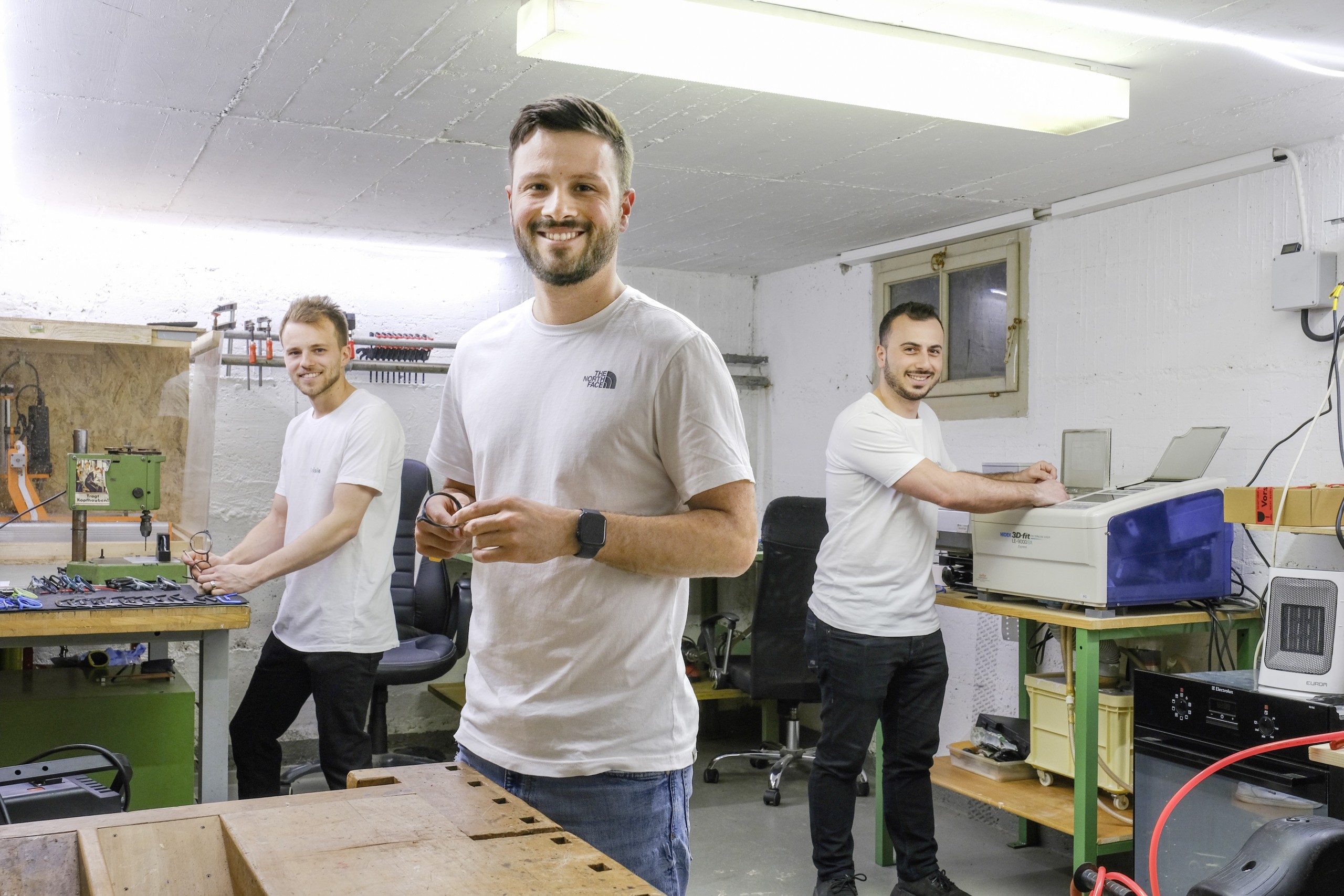 Das Trio hinter «Revisible»: (v.l.) Mario Nagel, Timon Singer und Gianmarco Gitto.