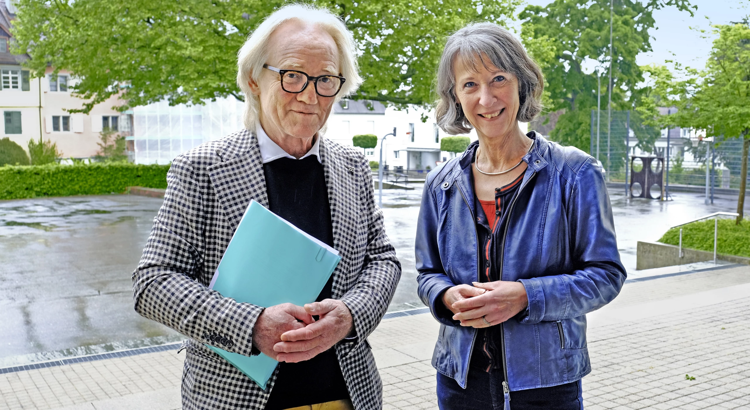 Robert Schwarzer, Präsident SSG Arbon, und Regina Hiller, Präsidentin PSG Arbon, ziehen bei der Schulraumplanung an einem Strick. Dabei gehen sie aber auch gemeinsame Risiken ein.