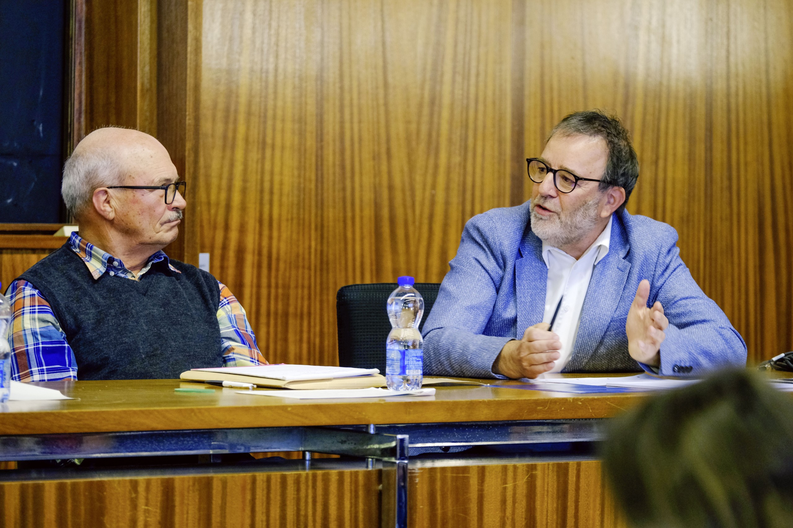 Riquet Heller (FDP, l.) und und Konrad Brühwiler (SVP) gehören dem Nein-Komitee an.